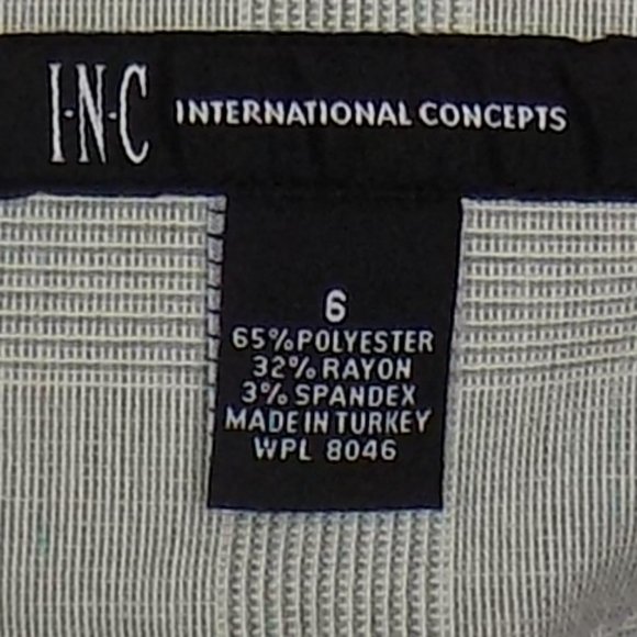 INC International Concepts Plaid Wide Leg Pants Size 6 NWT - Picture 6 of 8